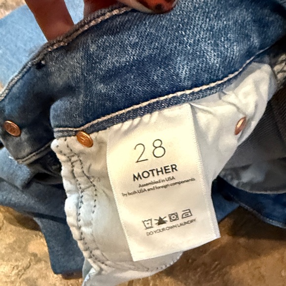 Mother high waisted Rascall Flood  Blue Women's Jeans - Picture 4 of 7